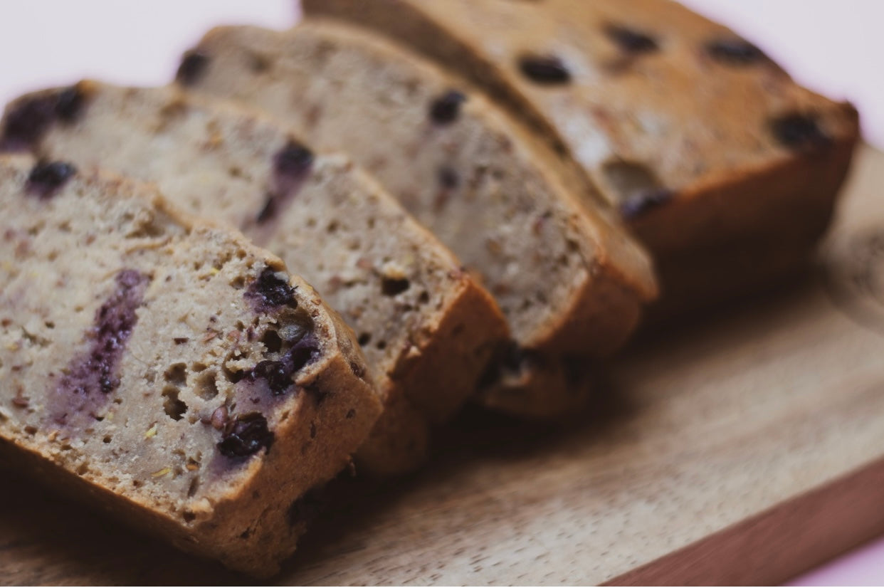 Panqué de Plátano con Blueberry